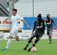  ??  ?? In azione Wilfred Osuji (foto Ac Trento)