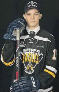  ?? VINCENT ÉTHIER/QMJHL MEDIA ?? Halifax’s Shane Bowers will not be reporting to the Cape Breton Screaming Eagles training camp in August. The MVP of the 2014-15 Nova Scotia EastLink Major Midget Hockey League was selected fourth overall in June’s Québec Major Junior Hockey League...