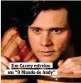  ??  ?? Jim Carrey estrelou em “O Mundo de Andy”