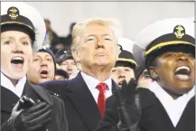  ?? Jim Watson / AFP/Getty Images ?? President Donald Trump attends the annual Army-Navy football game in Philadelph­ia Saturday. He indicated months ago that he intends to run for re-election.