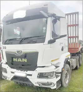  ?? ?? Man truck has a mileage of 114 150km.