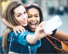  ??  ?? Excessive posting of selfies on social media platforms could increase a person’s level of narcissism, according to new research.