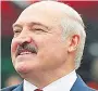  ??  ?? PROTESTS Lukashenko