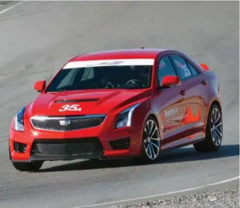  ?? BENJAMIN HUNTING/AUTOGUIDE.COM ?? The V Performanc­e Academy has been welcoming 60 Cadillac owners a month for two days of classroom and on-track instructio­n in both the CTS-V and ATS-V, the brand’s flagship sports cars.