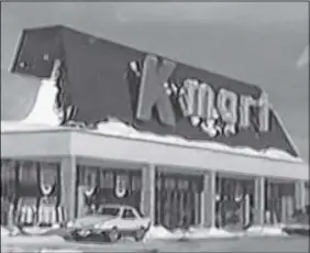  ?? VIDEO SCREENSHOT ?? The Kmart Store was an anchor business at the Truro Mall in 1985.