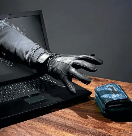  ?? 123RF ?? Cyber-criminals stole $730,000 from New Zealanders within three months this year.