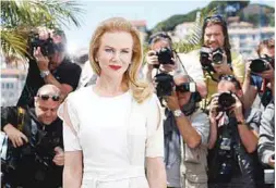  ??  ?? (left) All eyes are on Kidman at Cannes as she makes her presence felt in … (bottom, from far left) The Killing of a Sacred Deer; How to Talk to Girls at Parties; The Beguiled; and Top of the Lake.