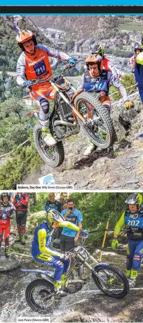  ?? ?? Andorra, Day One: Billy Green (Scorpa-GBR)
Jack Peace (Sherco-GBR)