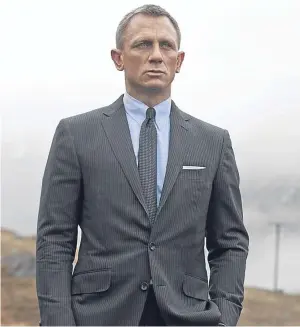  ?? Picture: Sony. ?? Daniel Craig as James Bond in Skyfall. The star has confirmed he will play the suave secret agent once again.