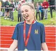  ?? ?? P6 girls’ long jump winner Izzy Mclaren.