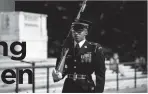  ?? U.S. Army photo by Elizabeth Fraser / Arlington National Cemetery ?? Mini Fact: An inscriptio­n on the tomb reads, “Here rests in honored glory an American soldier known but to God.”