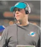  ?? GETTY IMAGES ?? Bears first-year coach Matt Nagy is going through what Adam Gase experience­d in 2016, his first season as the Miami Dolphins’ coach.