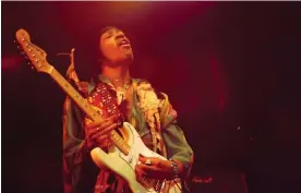  ?? Photograph: David Redfern/Redferns ?? Jimi Hendrix with his Strat … ‘His guitars were extensions of him, part of his persona.’