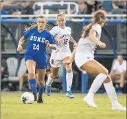  ?? DUKE ATHLETICS ?? GA grad Mac Pluck has already made her mark for the Duke University women’s soccer team.