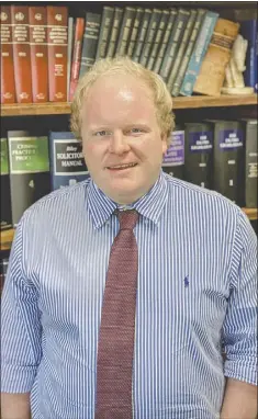  ?? NEWS/JEN COWLEY ?? Fledgling legal eagle Andy Leathem says it’s a long haul to becoming a lawyer, but that if you put in the hard yards, the rewards can make it all worth the effort. PHOTO: DUBBO PHOTO