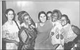  ??  ?? FROM LEFT: Fatima Meer with Ellen Khuzwayo and leaders of the Black Women’s Federation after she (Meer) was elected president of the organisati­on; hugging her good friend, Zanele Mbeki, outside her home in Sydenham; Winnie Madikizela-Mandela and Meer...