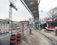  ?? RICHARD LAUTENS TORONTO STAR ?? The TTC says lane closures delay buses and streetcars, leading to overcrowdi­ng unless more vehicles are added.