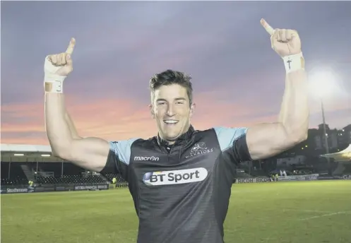  ??  ?? 0 Glasgow winger DTH van der Merwe was a hero in the 2015 semi-final against Ulster and looks set to face them again this year.