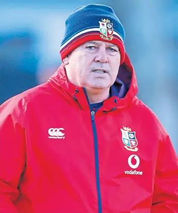  ??  ?? BEMUSED: Warren Gatland believes the referees’ neutrality has been compromise­d.