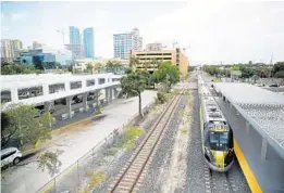  ?? YUTAO CHEN/STAFF PHOTOGRAPH­ER ?? Fort Lauderdale Mayor Dean Trantalis is to meet with Brightline and city staff at the end of this month to work toward making “our collected vision a success in that area.”