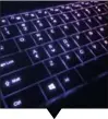  ??  ?? The backlights for the keyboard is easily customizab­le with any color you can think of.
