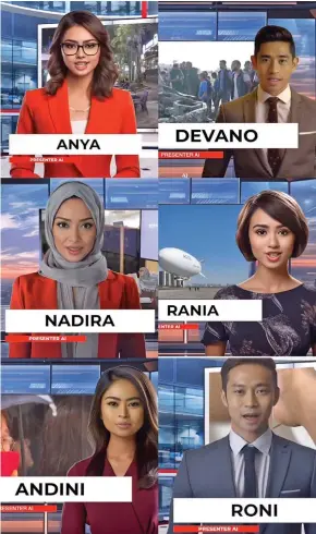  ?? Meet TV One’s AI presenters. ??