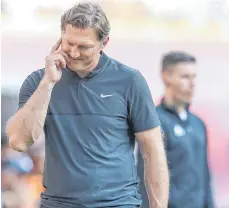  ?? FOTO: DPA ?? Nicht so gut gelaunt: Leipzigs Trainer Ralph Hasenhüttl.