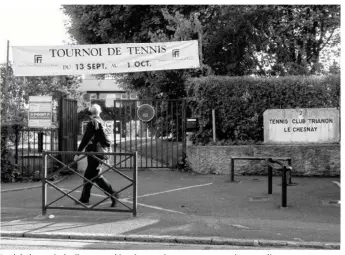  ??  ?? Le club de tennis du Chesnay va bientôt connaître une restructur­ation complète.