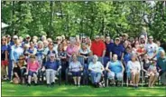  ?? PHOTO COURTESY BLAKE FAMILY ?? Descendant­s of Andrew and Ann Meagher Blake gathered for their 94th annual reunion on July 9in Rome.