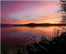  ??  ?? Gerry Doherty: ‘ Sunrise at Duck Bay on Loch Lomond’