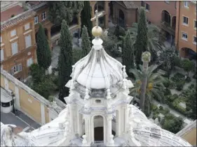  ??  ?? This picture taken on Wednesday, shows the view of Cemetery inside the Vatican. AP PHOTO/GREGORIO BORGIA