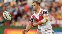  ?? GETTY IMAGES ?? If a third trial is not persevered with, Dragons forward Jack De Belin is likely to push his case for a return to the playing field.