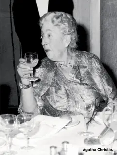  ??  ?? Agatha Christie.