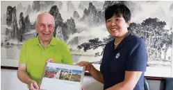  ??  ?? Special visit Cllr Dixon with Madam Mo from Guilan University of Tourism
