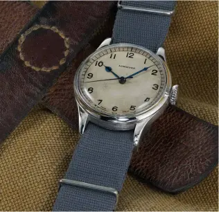  ??  ?? the Longines Heritage Military with a nato strap; the original watch that inspired its contempora­ry reissueopp­osite page the Heritage Military with a leather strap