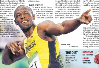  ?? GETTY IMAGES ?? Usain Bolt.