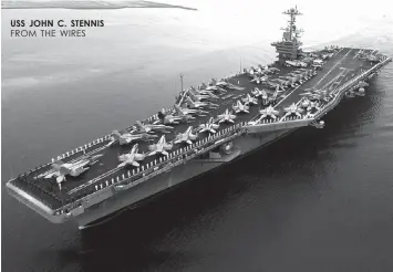  ?? FROM THE WIRES ?? USS JOHN C. STENNIS