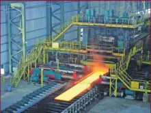  ?? IRNA ?? A steel mill in the southweste­rn Iranian province of Khuzestan