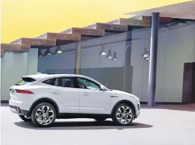  ??  ?? The 2018 Jaguar E-Pace is envisioned as a junior partner to the mid-size F-Pace wagon that arrived for 2017.