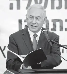  ?? Foto: Efe ?? El primer ministro israelí, Benjamin Netanyahu.