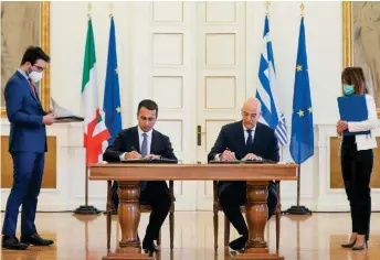  ??  ?? After signing an important maritime borders agreement with Italy this month, Greece needs to seek a similar arrangemen­t with Egypt and with Albania, which would mark a key step in the implementa­tion of internatio­nal law (UNCLOS 1982).