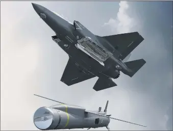  ?? Photo: Royal Navy/MBDA ?? LETHAL
An artist’s impression of the new Spear3 missile being launched from an F-35