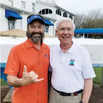  ?? PHOTO :
D AV E R E E D ?? With an ideal racing venue and a vibrant downtown nearby, Pensacola YC’s vice commodore, Tom Pace, and fleet captain, Hal Smith, are leading an effort to put Pensacola on every sailor’s bucket list.