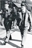  ??  ?? Webb, right, with his pilot Hal Corbin: together they scored many strikes on enemy convoys