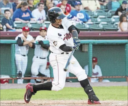  ?? PHOTO PROVIDED ?? Jul 6, 2018; Troy, NY, USA; Tri-City ValleyCats center fielder Gilberto Celestino