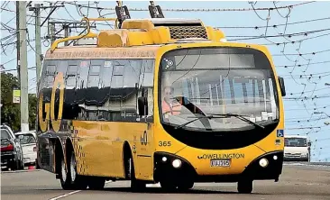  ?? MAARTEN HOLL/ STUFF ?? A government grant will help pay for Wellington’s old trolley buses to be converted to battery power.