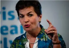  ?? AFP ?? Christiana Figueres es todo un orgullo para el país.