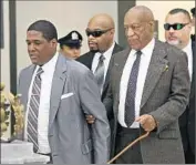  ?? Michael Bryant
Pool Photo ?? BILL COSBY, with his security team, hoped to have charges dismissed in the Andrea Constand case.