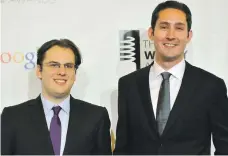  ?? Reuters ?? Mike Krieger, left, and Kevin Systrom founded the photo-sharing app in 2010, and sold it to Facebook two years later