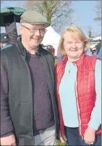  ?? (Pic: John Ahern) ?? John and Kay Hogan from Castlelyon­s, who were among the large attendance at last Sunday’s Ballynoe Point-to-Points.